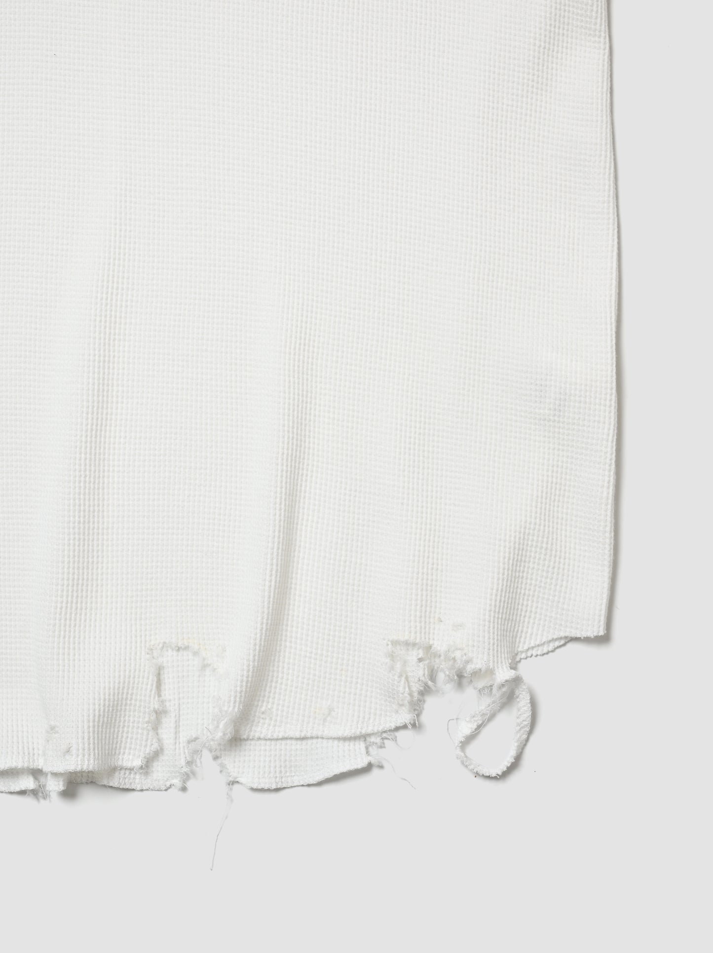 ANCELLM / DAMAGE WAFFLE TANK -WHITE
