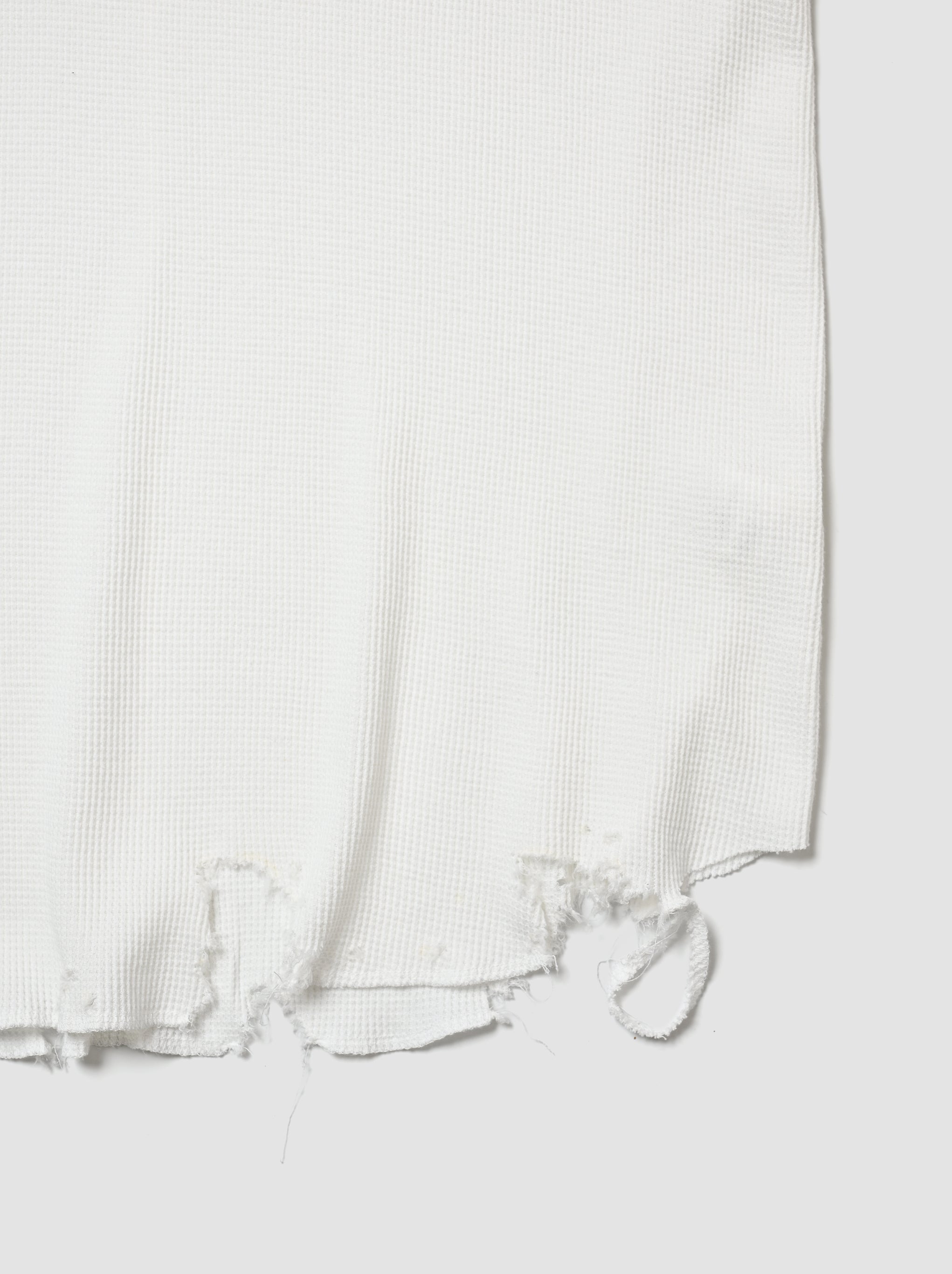 ANCELLM / DAMAGE WAFFLE TANK -WHITE