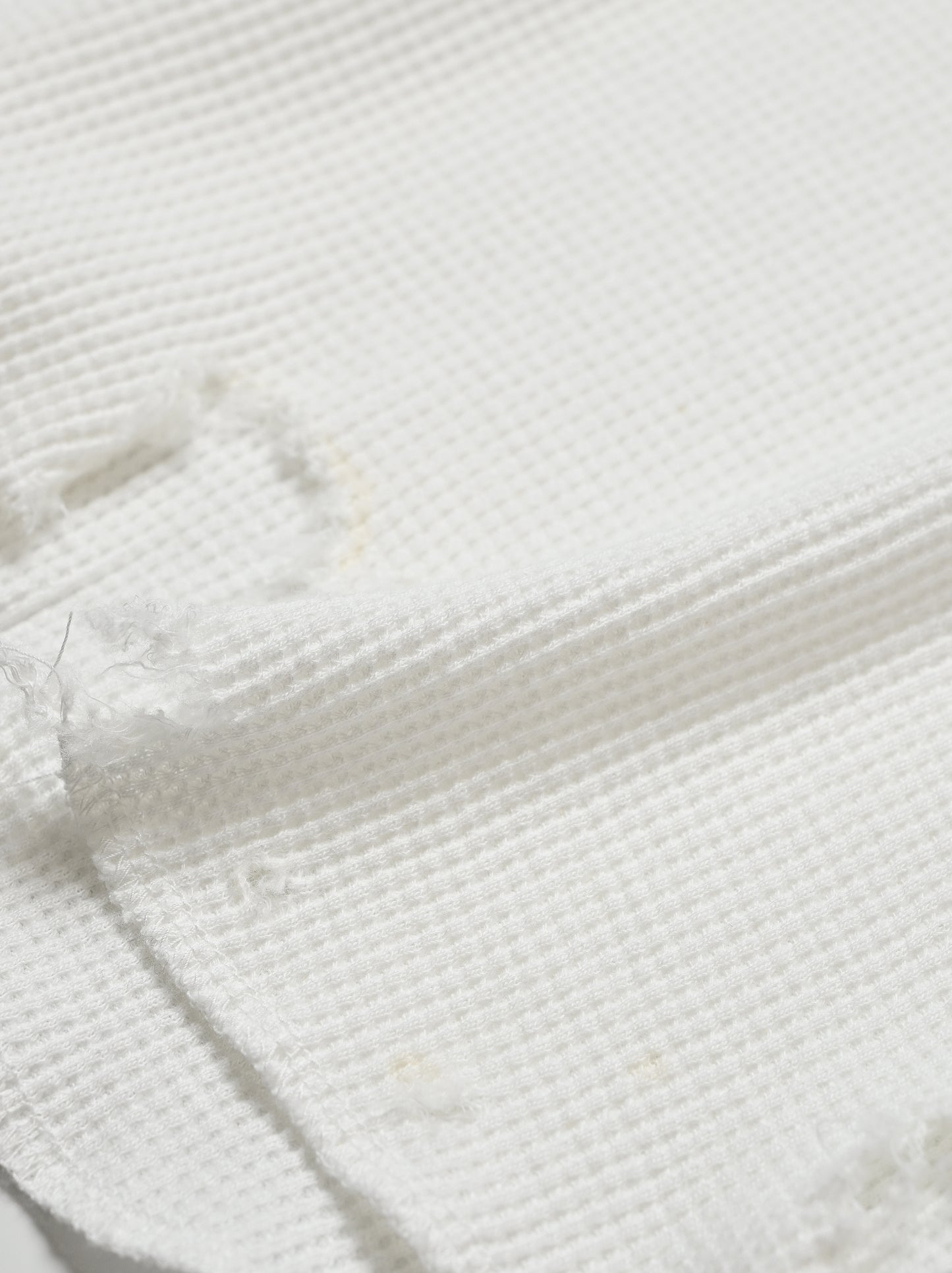 ANCELLM / DAMAGE WAFFLE TANK -WHITE