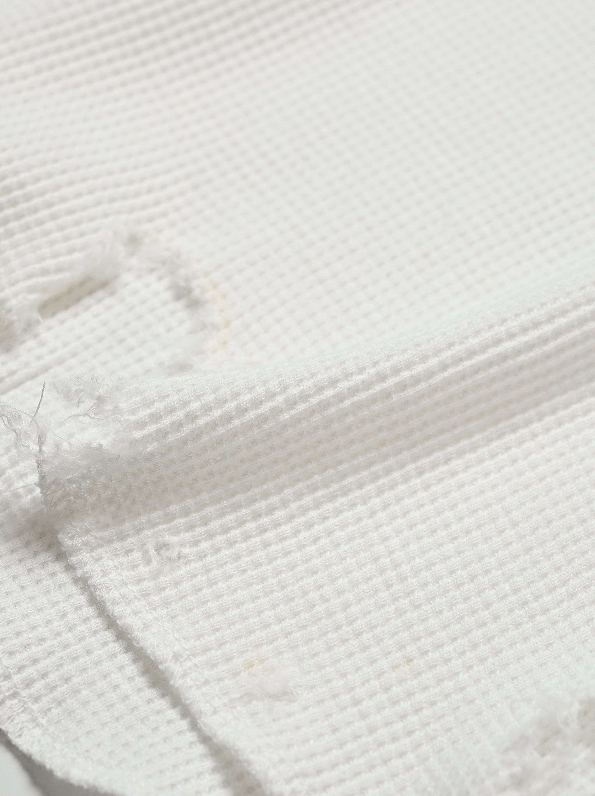 ANCELLM / DAMAGE WAFFLE TANK -WHITE