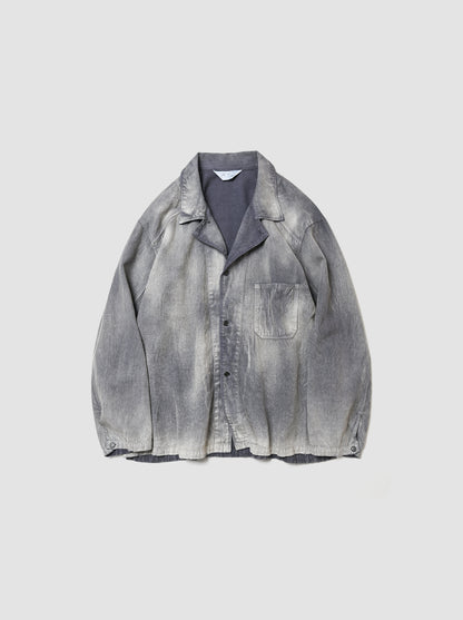 ANCELLM / FADED L/C WORK SHIRT -F.BLUE