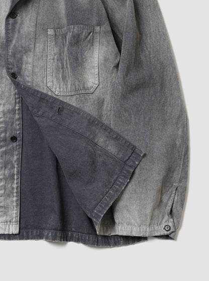 ANCELLM / FADED L/C WORK SHIRT -F.BLUE