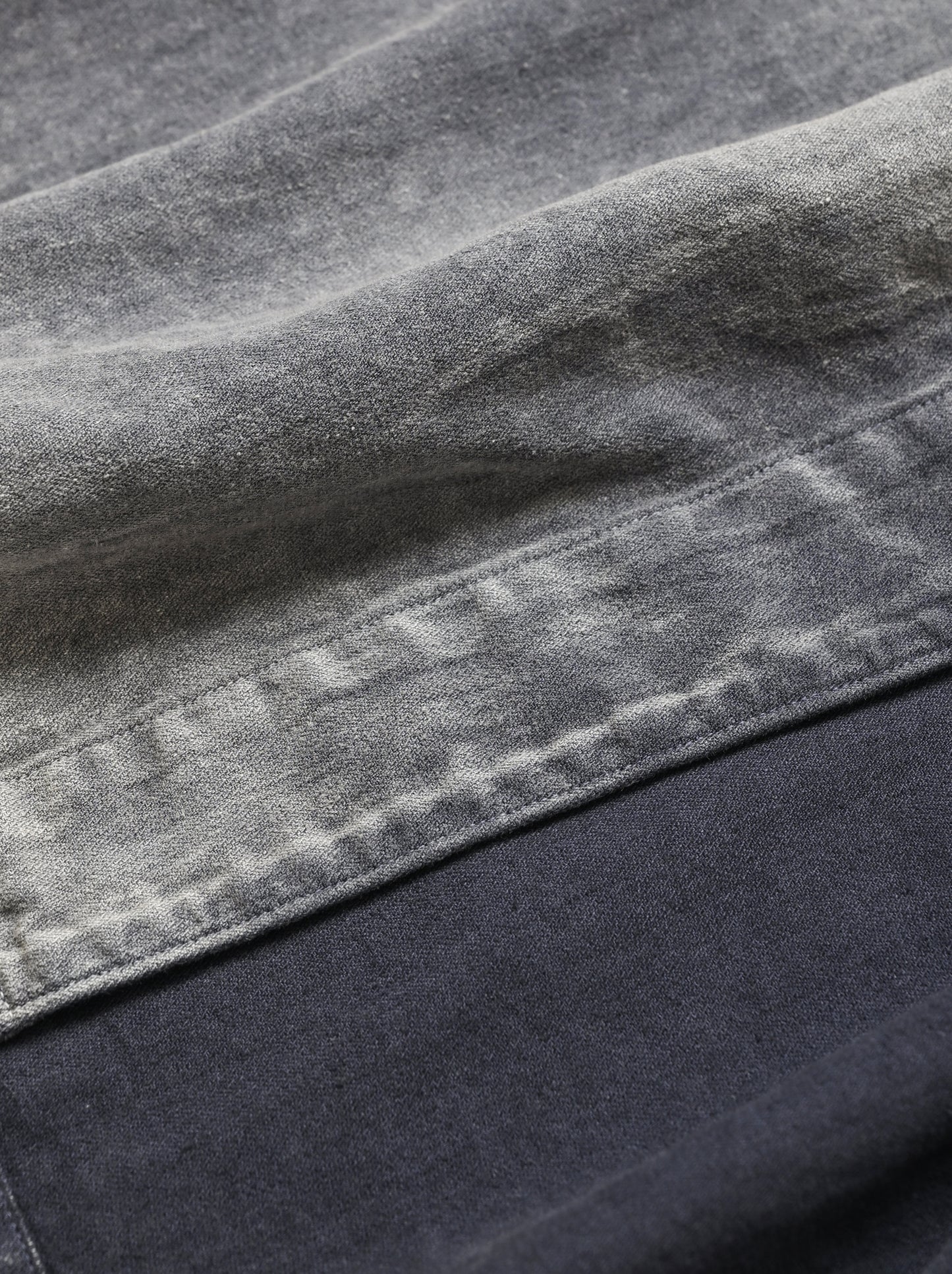 ANCELLM / FADED L/C WORK SHIRT -F.BLUE