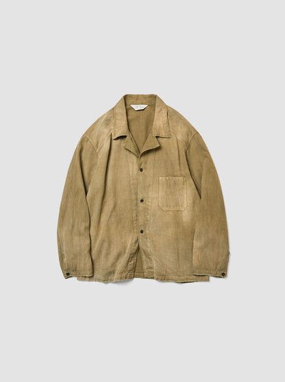 ANCELLM / FADED L/C WORK SHIRT -OLIVE