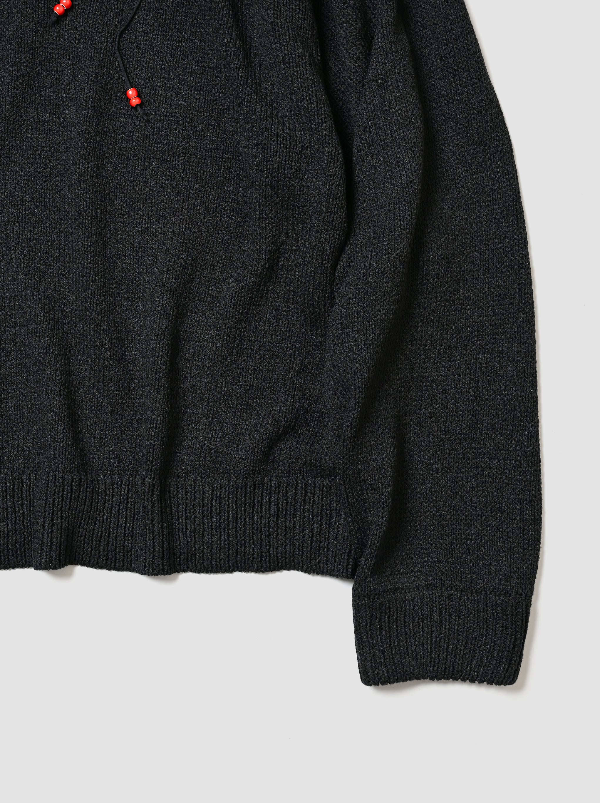 ANCELLM / UV NECK KNIT -BLACK – and father