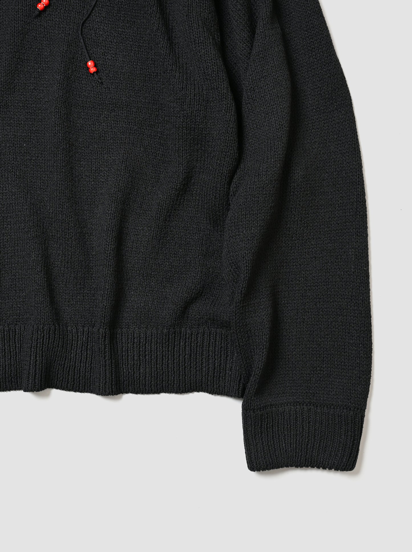 ANCELLM / UV NECK KNIT -BLACK