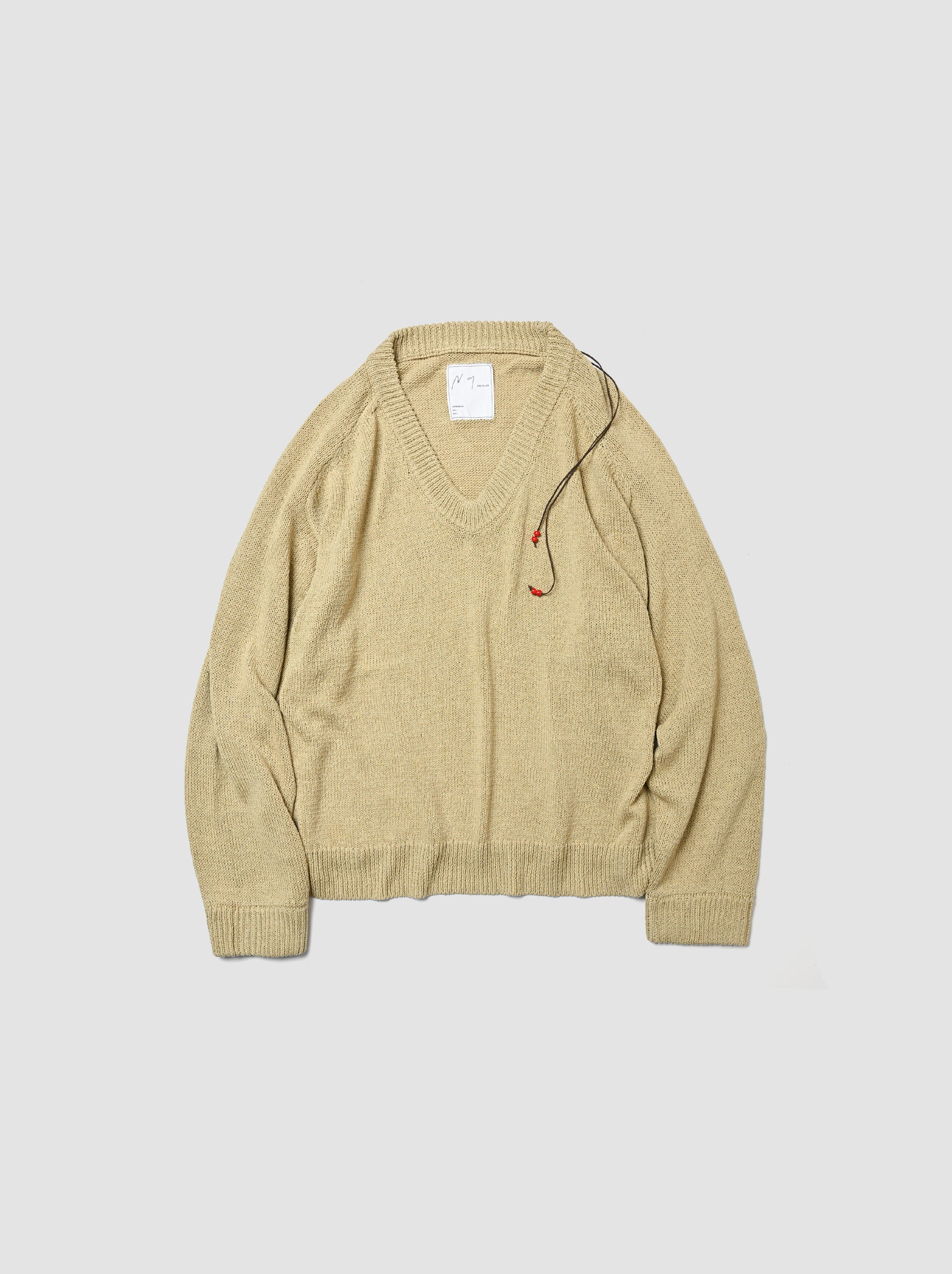 ANCELLM / UV NECK KNIT -SAGE – and father