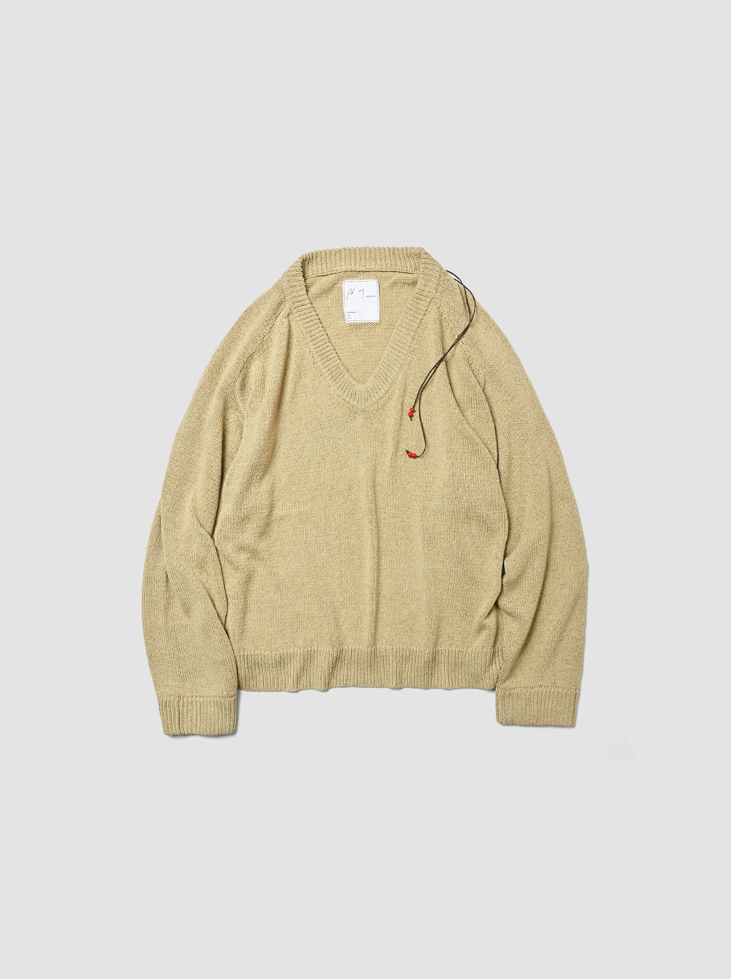 ANCELLM / UV NECK KNIT -SAGE
