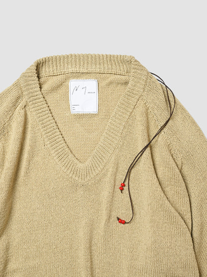ANCELLM / UV NECK KNIT -SAGE