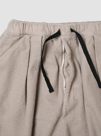 ANCELLM / BRUSHED COTTON WIDE CROPPED PANTS -GREIGE
