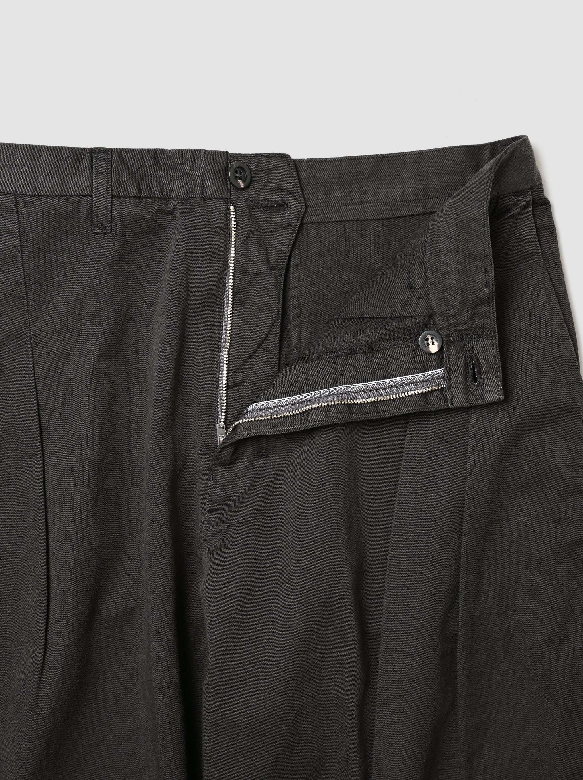 ANCELLM / CHINO SLACKS -BLACK – and father