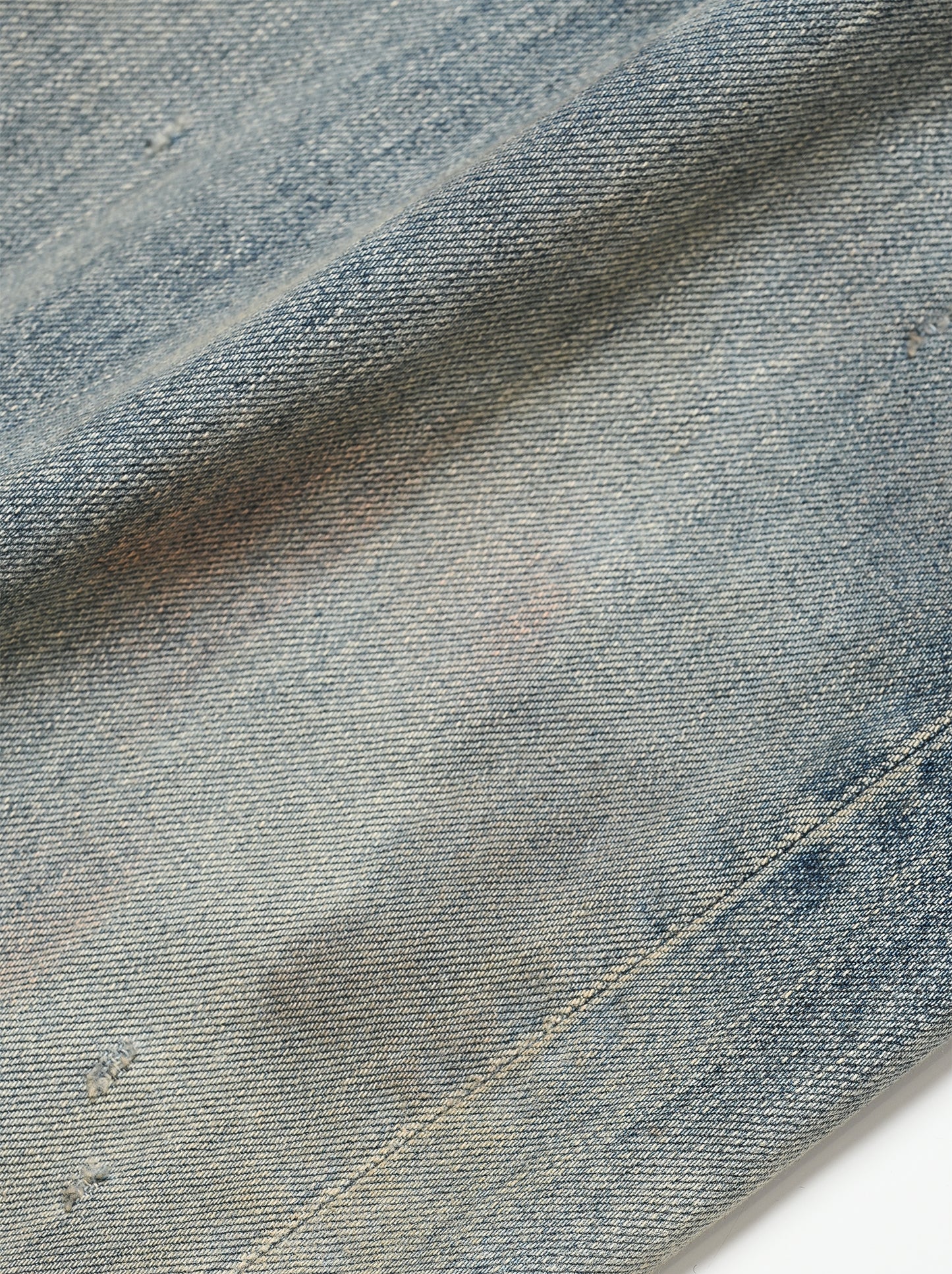 ANCELLM / CUT-OFF LENGTH DENIM PANTS -INDIGO