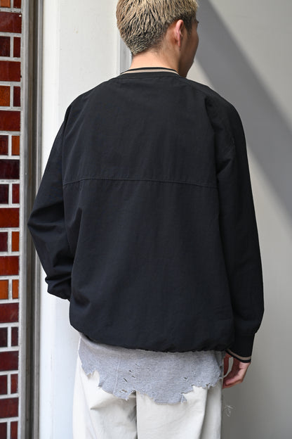 ANCELLM / C/N PULLOVER SHIRT -BLACK