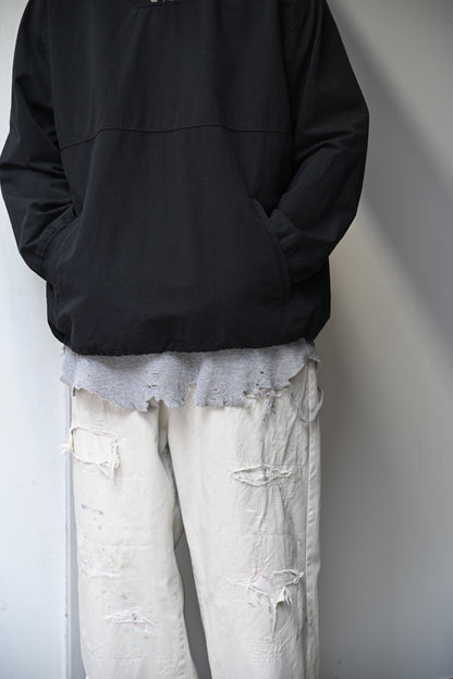 ANCELLM / C/N PULLOVER SHIRT -BLACK