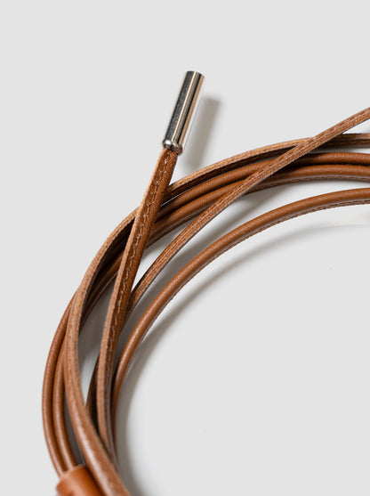 ANCELLM / LEATHER ROPE BRACELET -BROWN