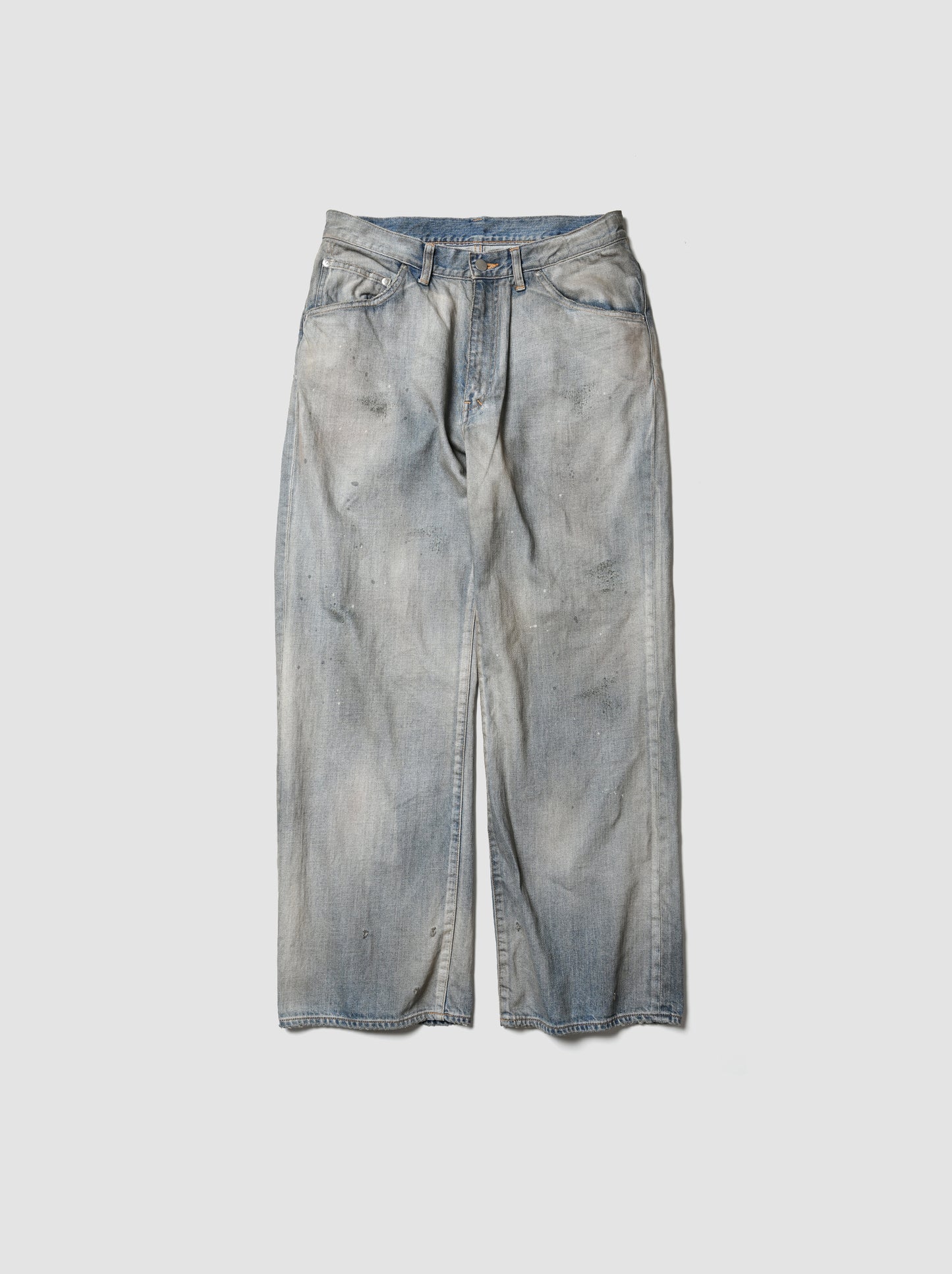 ANCELLM / SHOE-CUT DENIM PANTS -INDIGO