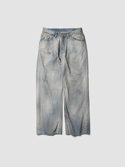 ANCELLM / SHOE-CUT DENIM PANTS -INDIGO