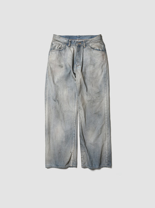 ANCELLM / SHOE-CUT DENIM PANTS -INDIGO