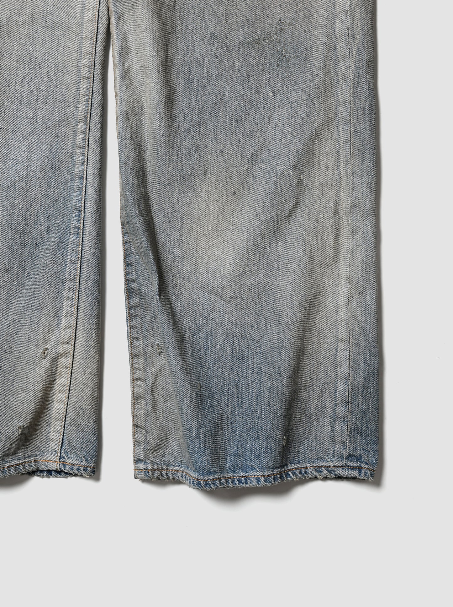 ANCELLM / SHOE-CUT DENIM PANTS -INDIGO