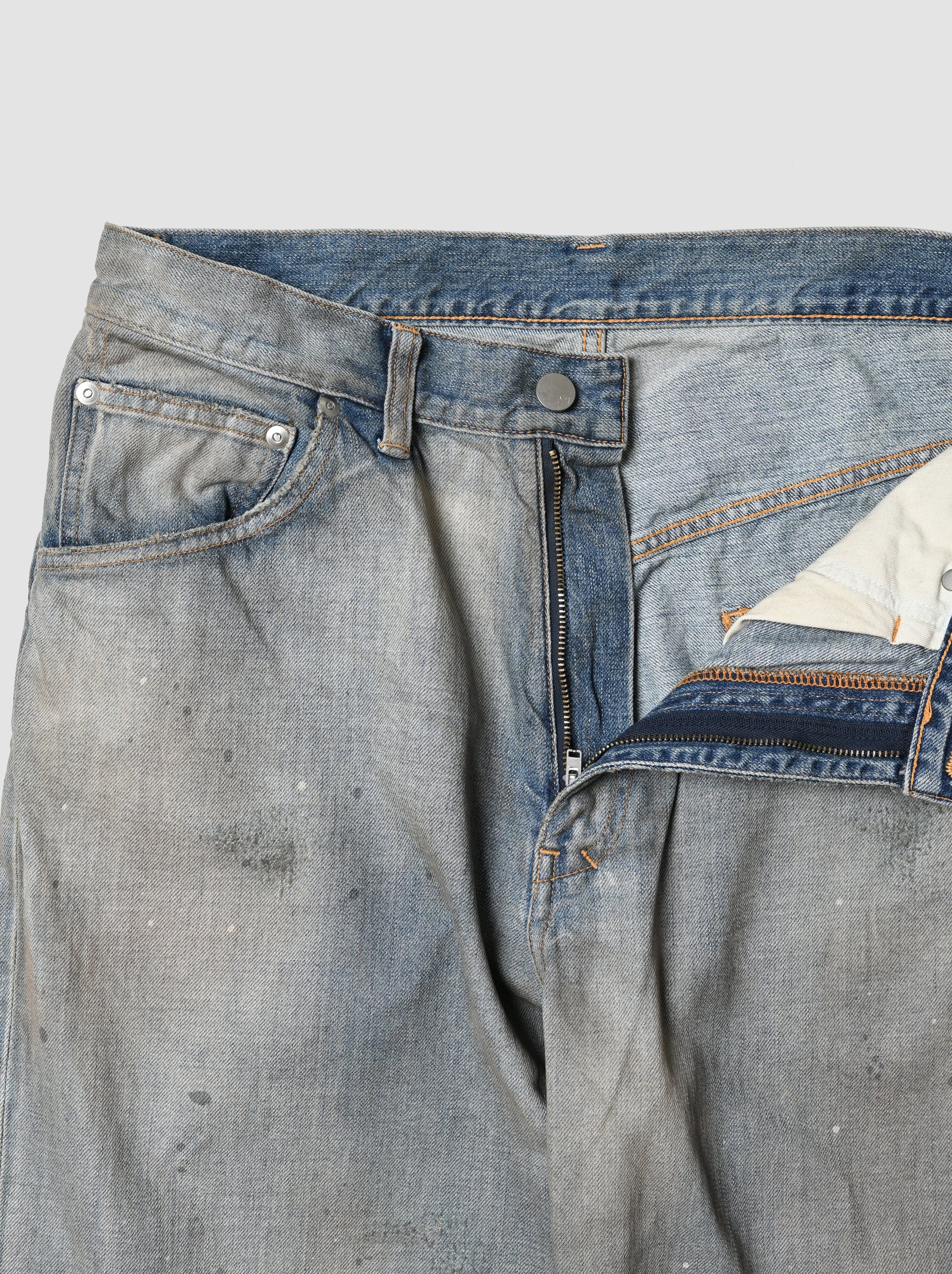 ANCELLM / SHOE-CUT DENIM PANTS -INDIGO – and father