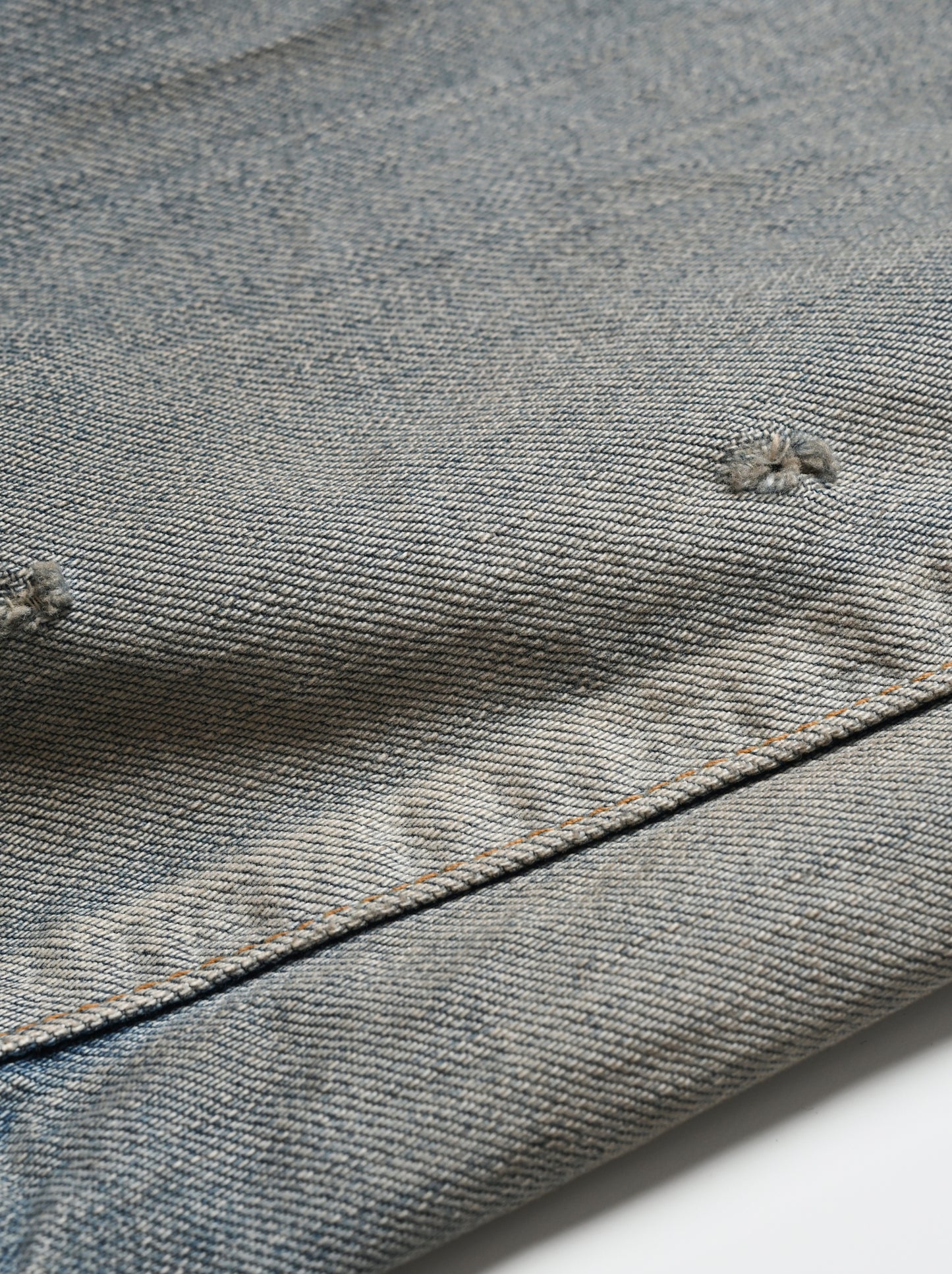 ANCELLM / SHOE-CUT DENIM PANTS -INDIGO