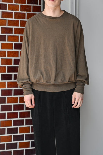 barbell object / bo top (free) -KHAKI