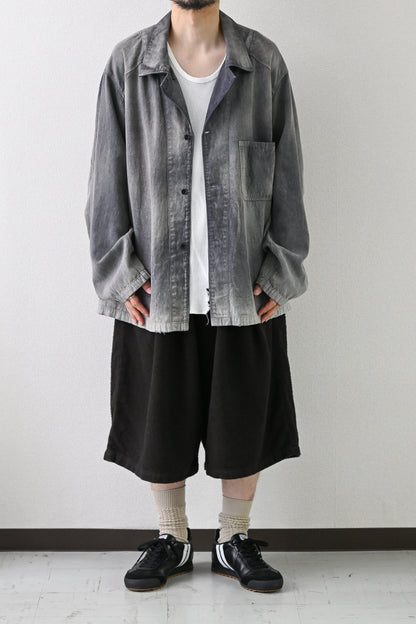 ANCELLM / FADED L/C WORK SHIRT -F.BLUE