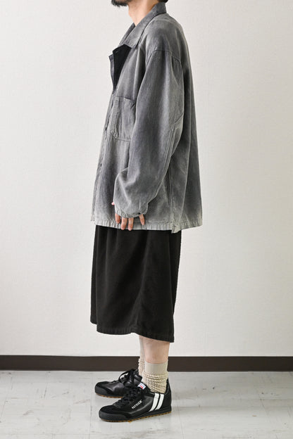 ANCELLM / FADED L/C WORK SHIRT -F.BLUE