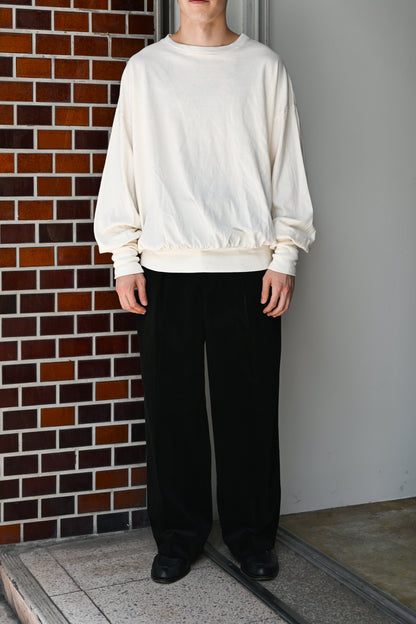 barbell object / bo top (loose) -ECRU