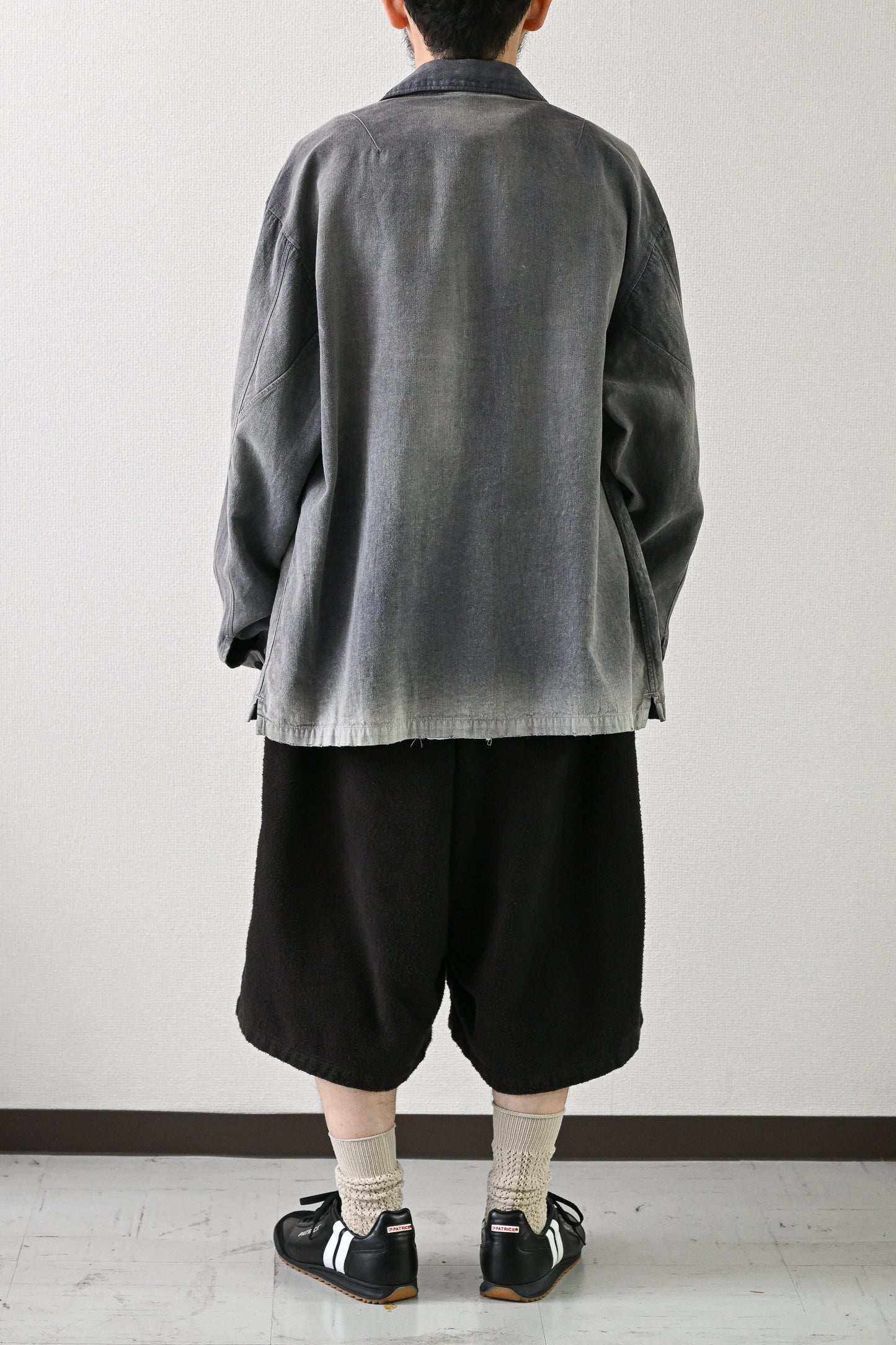 ANCELLM / FADED L/C WORK SHIRT -F.BLUE