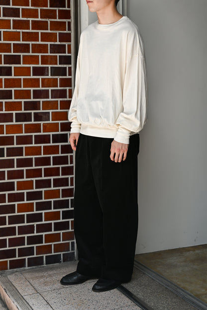 barbell object / bo top (loose) -ECRU