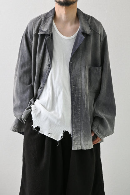 ANCELLM / DAMAGE WAFFLE TANK -WHITE