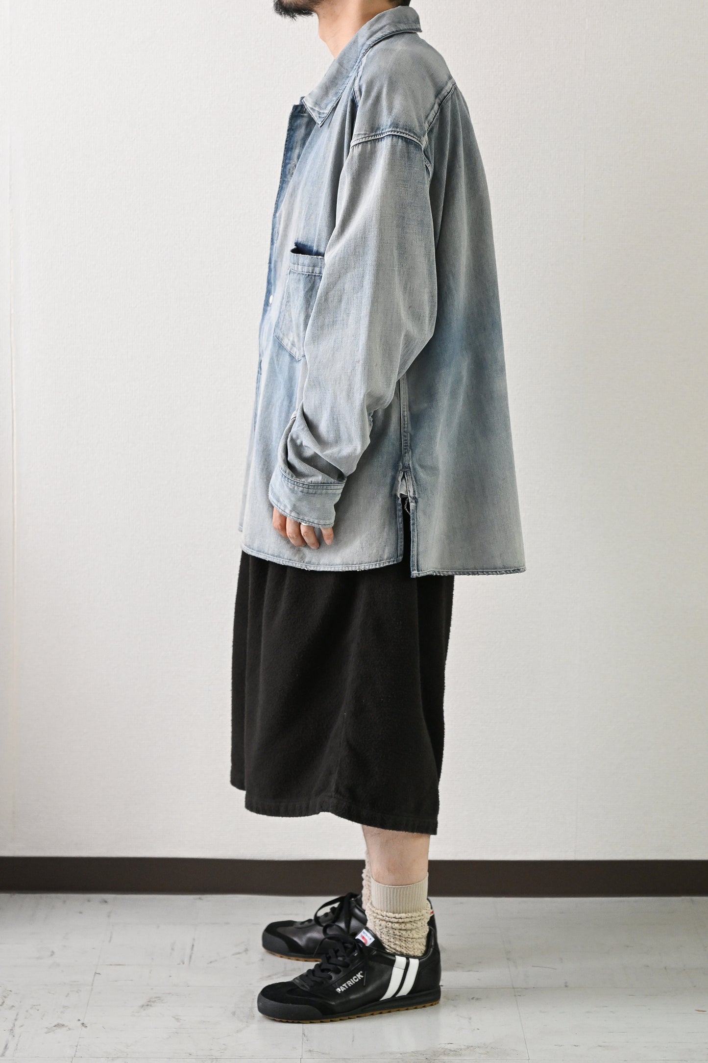 ANCELLM / L.T OZ DENIM SHIRT -INDIGO
