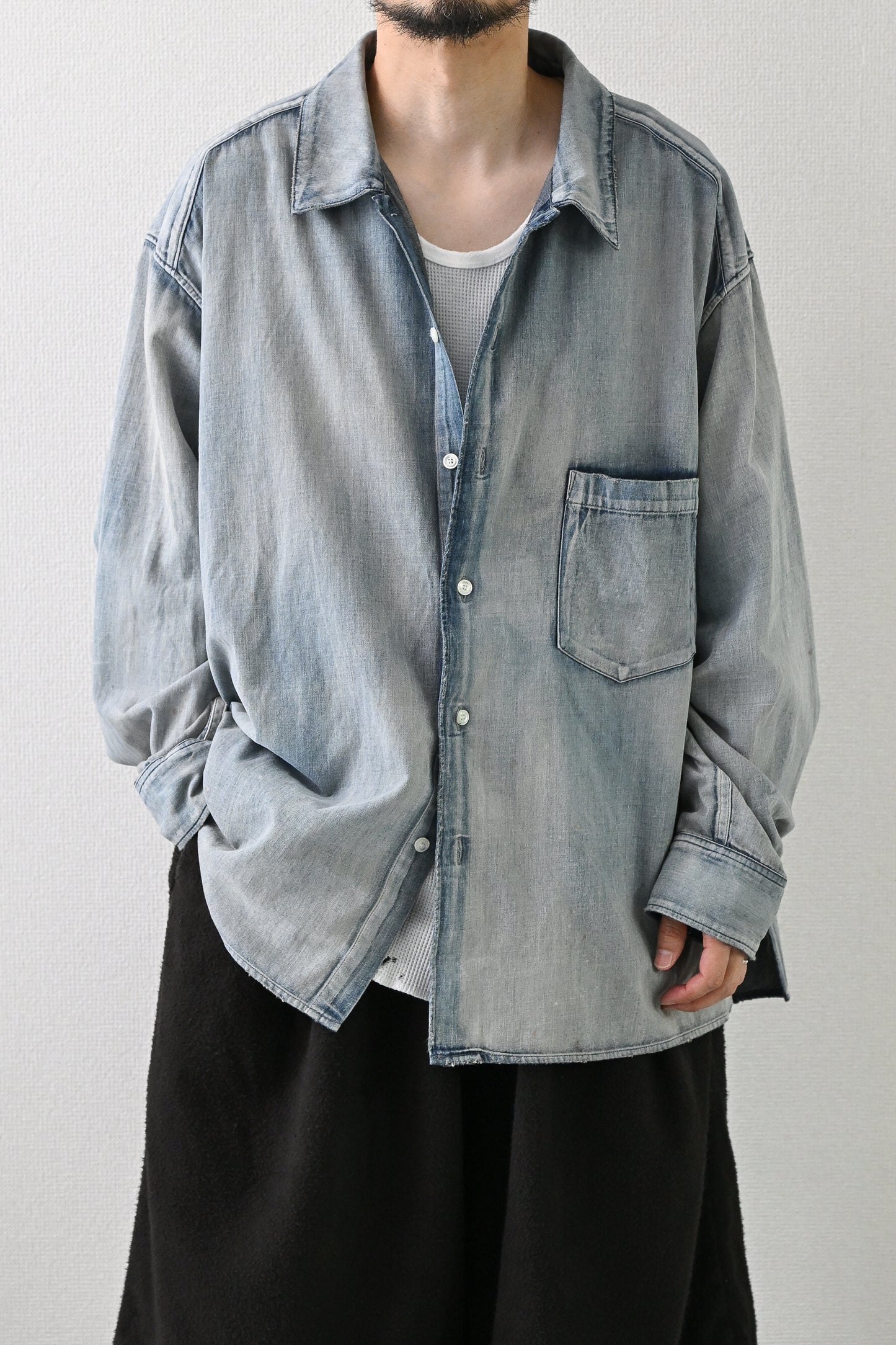 ANCELLM / L.T OZ DENIM SHIRT -INDIGO