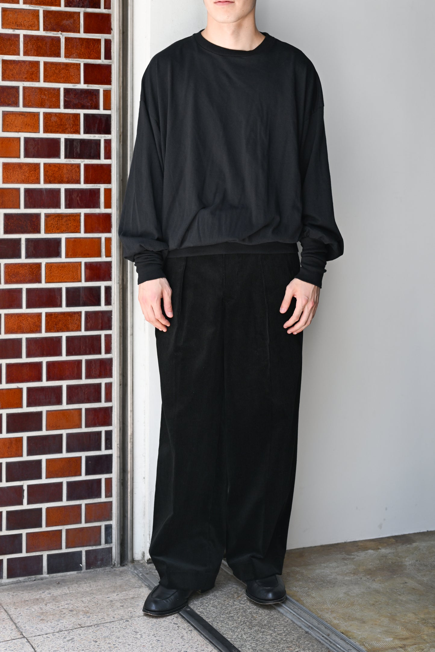 barbell object / bo top (loose) -BLACK