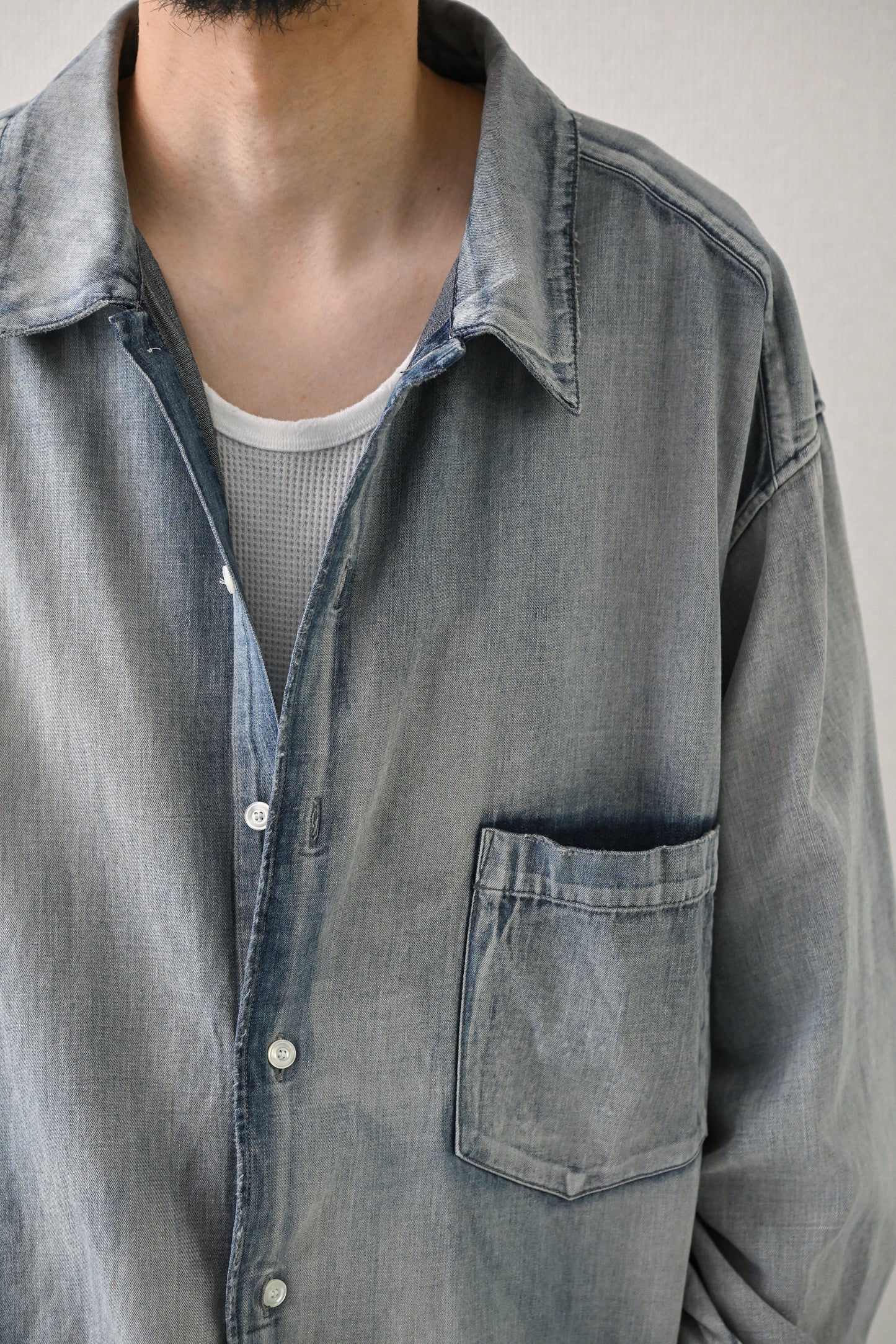 ANCELLM / L.T OZ DENIM SHIRT -INDIGO
