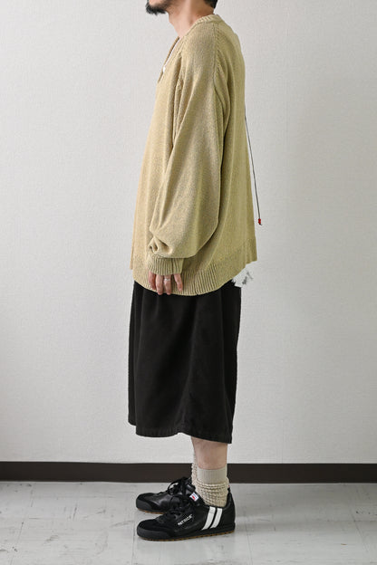 ANCELLM / UV NECK KNIT -SAGE