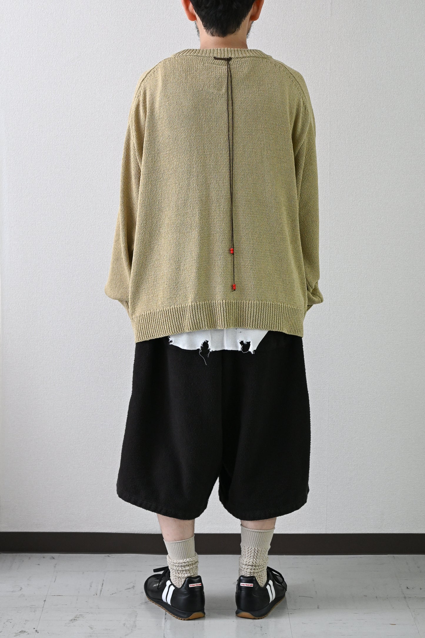 ANCELLM / UV NECK KNIT -SAGE