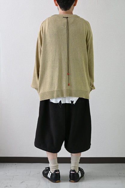 ANCELLM / UV NECK KNIT -SAGE