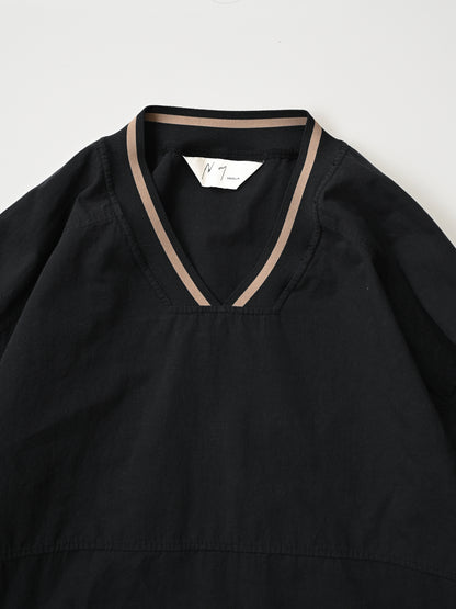 ANCELLM / C/N PULLOVER SHIRT -BLACK