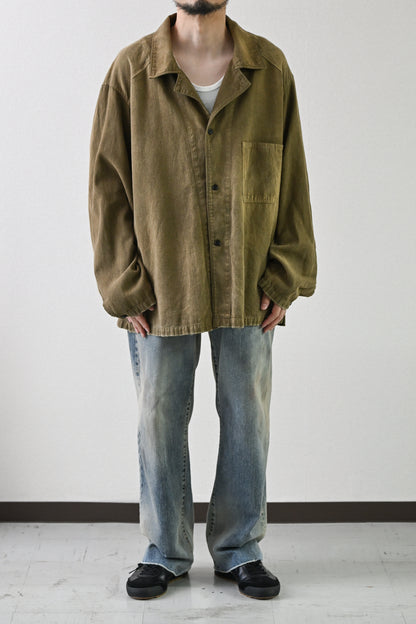 ANCELLM / CUT-OFF LENGTH DENIM PANTS -INDIGO
