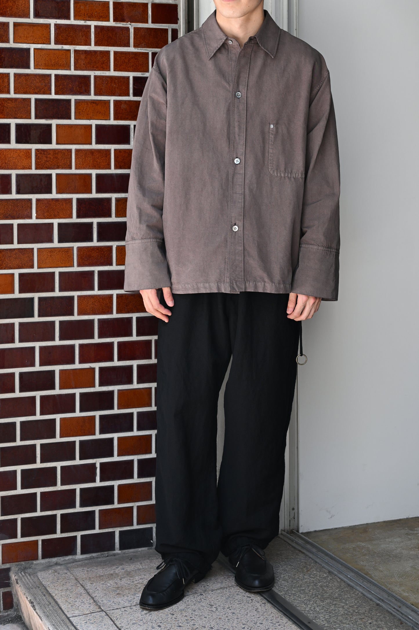 barbell object / dw sh -BROWN