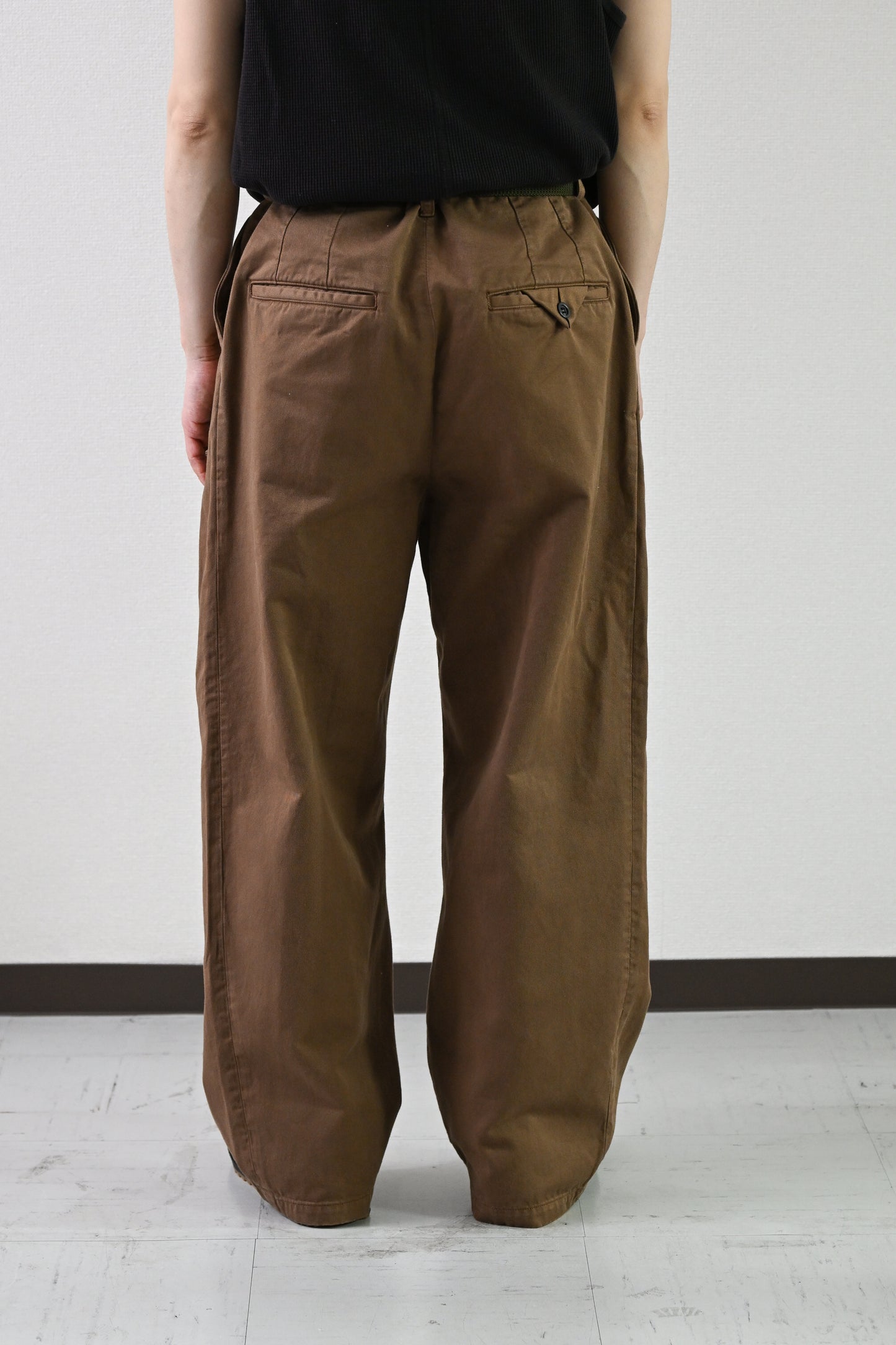 ANCELLM / CHINO SLACKS -BEIGE