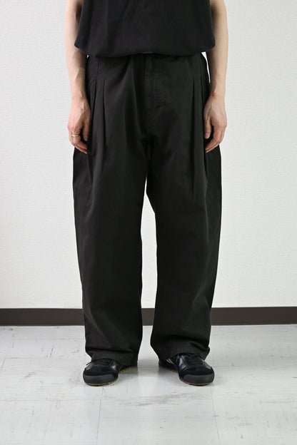 ANCELLM / CHINO SLACKS -BLACK