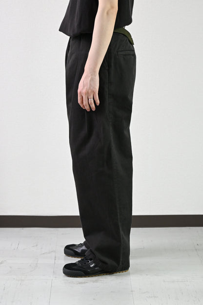 ANCELLM / CHINO SLACKS -BLACK