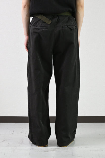 ANCELLM / CHINO SLACKS -BLACK