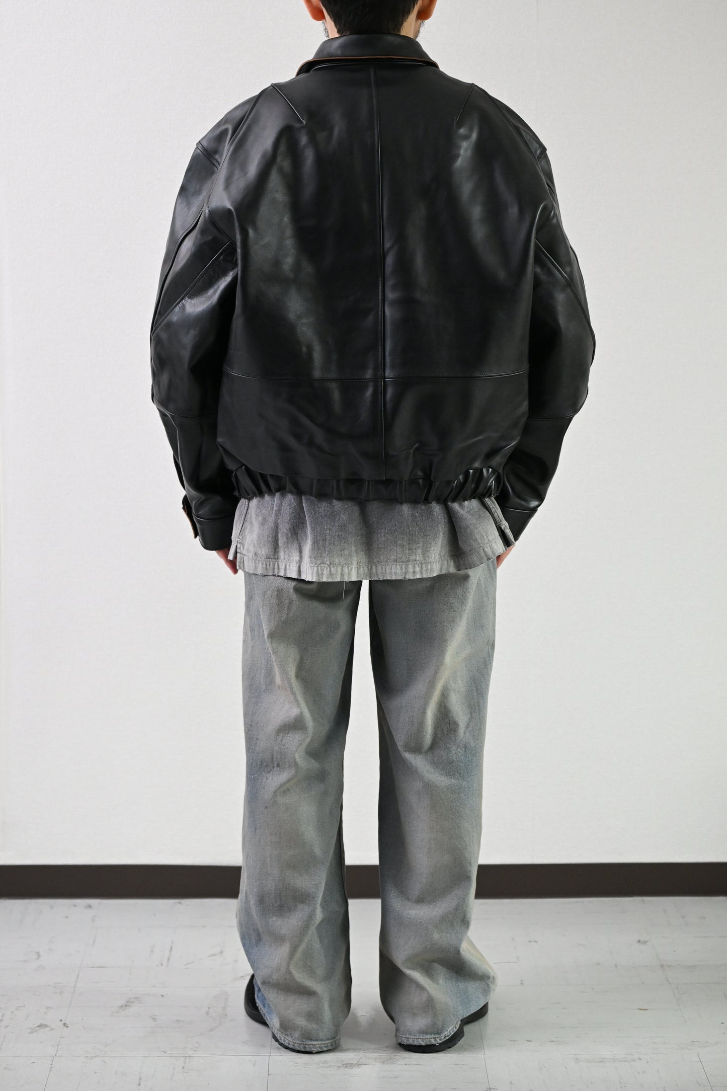 ANCELLM / H.L TUCK JACKET -BLACK