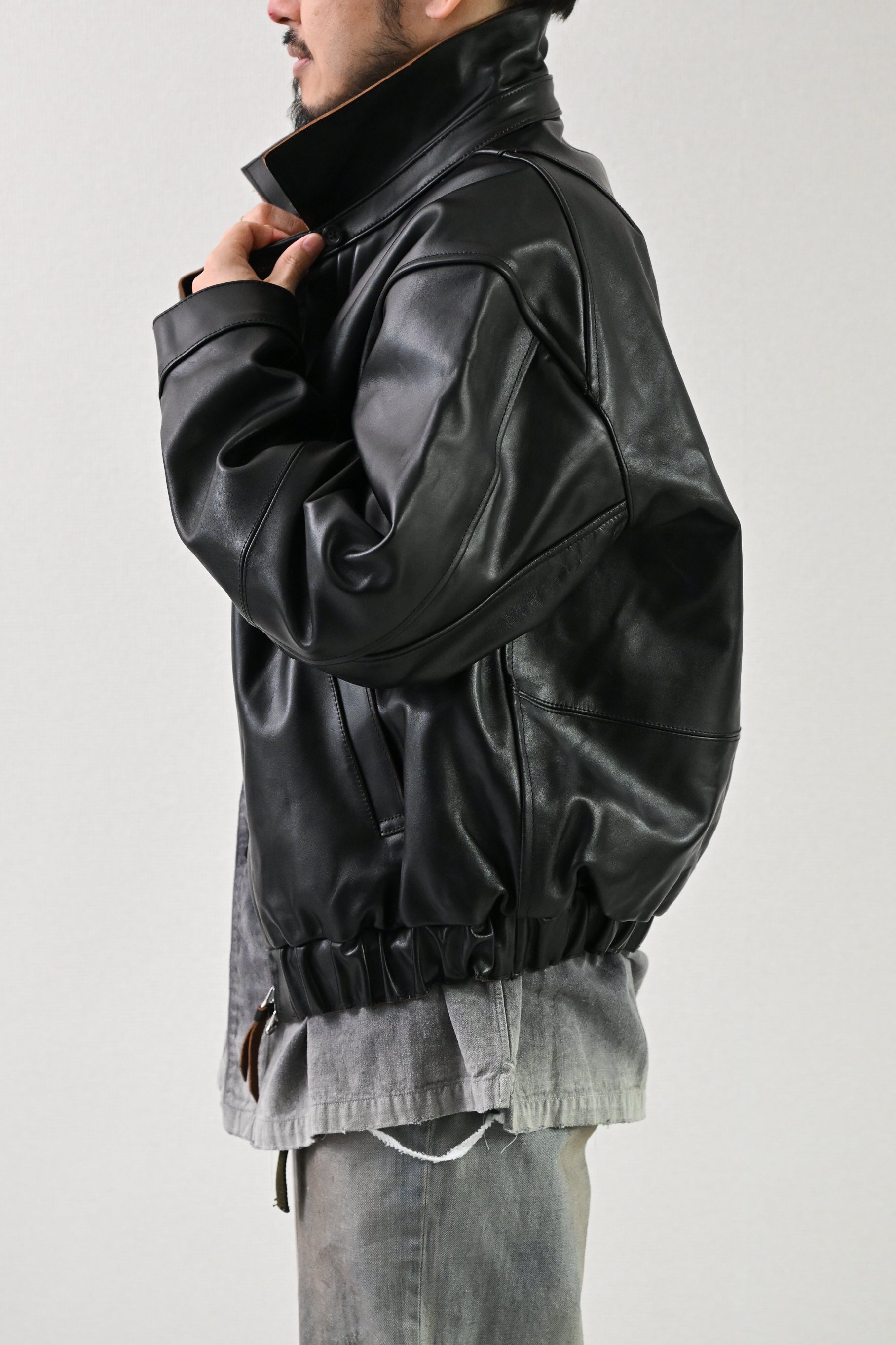 ANCELLM / H.L TUCK JACKET -BLACK – and father