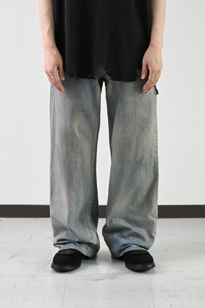 ANCELLM / SHOE-CUT DENIM PANTS -INDIGO