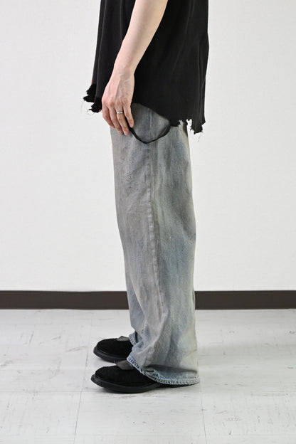 ANCELLM / SHOE-CUT DENIM PANTS -INDIGO